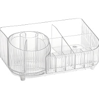 Organisateur de maquillage rotatif 360° 28,5 x 18,5 x 13 cm