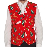 Gilet de Noël rouge