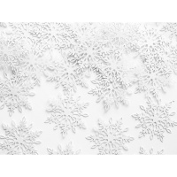 Décoration en papier en forme d'étoile de neige de 3 cm - 10 unités