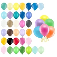 Ballons en latex de 30 cm pastel - PartyDeco - 10 unités