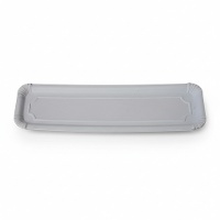 Plateau blanc 37 x 12 cm - lot de 100