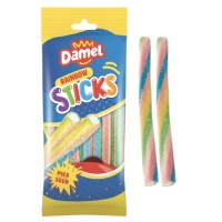 Réglisse multicolore fourrée au piquant - Damel - 90 gr
