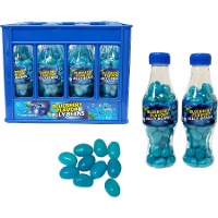 Bouteilles remplies de bonbons saveur myrtille 60 g - 12 unités