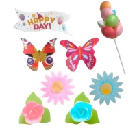 Gaufrettes d'Anniversaire Variées - 8 unités