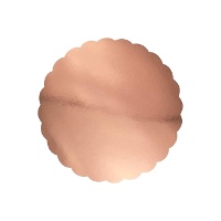 Socle pour gâteau de 25 x 25 x 0,5 cm bords arrondis - 3 unités