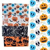 Boîte pour sucreries citrouilles souriantes de 18 x 13,5 x 7,5 cm - Decora - 1 unité