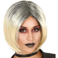Perruque cheveux blonds