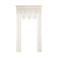 Rideau en macramé ouvert de 104 x 182 cm
