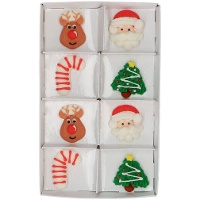 Figurines de sucre de Merry Christmas - Wilton - 8 unités