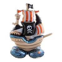 Ballon de bateau pirate avec base de 70 x 81 cm