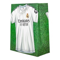Sac cadeau de 40 x 30 x 12 cm du Real Madrid gazon
