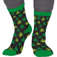Chaussettes cannabis pour adulte - 1 paire