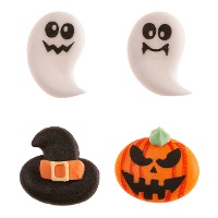 Figures de sucre assorties d'Halloween de 2,5 cm - Dekora - 12 unités