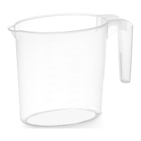 Carafe graduée transparente de 1 L avec poignée
