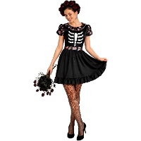 Déguisement Catrina noir pour femme adulte