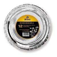 Assiettes en carton de 17 cm de couleur - 12 unités