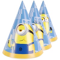 Chapeaux côniques Minions 16 cm - lot de 6