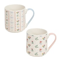 Tasse vintage à motif floral 370 ml - 1 unité