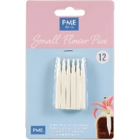 Petits pics porteurs de fleurs - PME - 12 unités