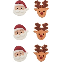 Figurines en sucre de Noël - PME - 6 pièces