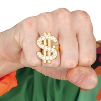 Anneau avec symbole de dollar