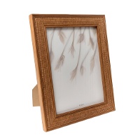 Cadre pour photo de 15 x 20 cm rotin marron
