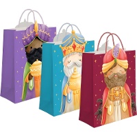 Sac cadeau Rois Mages 45 x 33 x 10 cm - 1 unité