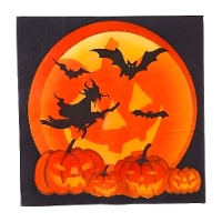 Serviettes de nuit enchantée de 16,5 x 16,5 cm - 20 unités