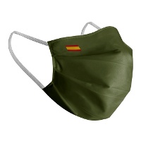 Masque hygiénique réutilisable de couleurs avec drapeau d'Espagne pour adulte