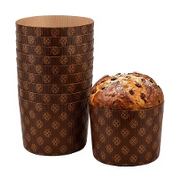 Moules jetables pour panettone de 750 g - 10 unités
