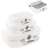 Boîte valise Vichy - 3 unités