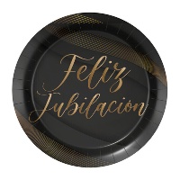 Assiettes pour une heureuse retraite de 18 cm - 8 unités