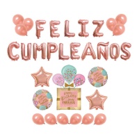 Kit de ballons Joyeux Anniversaire Fabulous - 36 unités