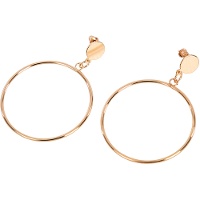 Boucles d'oreilles créoles dorées - 1 paire