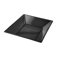 Assiettes creuses en plastique de 17 cm couleur - 6 unités