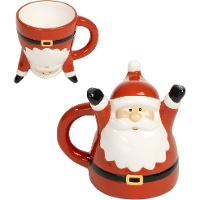 Tasse amusante de 207 ml en forme de Père Noël