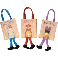 Sac des Rois Mages avec jambes en peluche - 1 unité