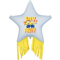 Ballon étoile Minions avec franges (72 cm)