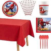 Pack pour fête Spiderman - 8 personnes
