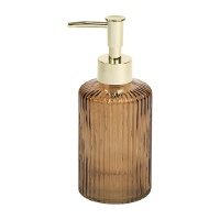 Distributeur de savon ambre style vintage Bois & Terre 17 cm