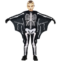 Costume d'enfant sinistre squelette chauve-souris