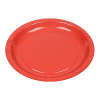 Assiettes en carton colorées de 20 cm - 10 unités - Best Products