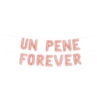 Ballons lettres un pénis pour toujours rose - 13 unités
