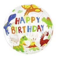 Ballon de dinosaure transparent 