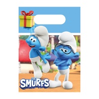 Bolsas de Papel de Pitufos - 4 unidades