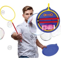 Set de bulles de savon géantes avec anneau et plateau