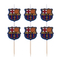 Lot de 5 bougies FC Barcelona