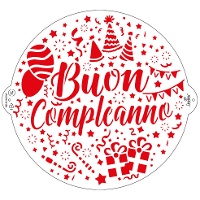 Pochoir Joyeux Anniversaire de 25 cm - Décorer