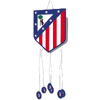 Piñata Atlético de Madrid - écusson fond bleu 42 x 40 cm