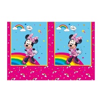 Nappe Minnie Arc-en-ciel 120 x 180 cm